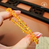  Vòng Tay Hổ Phách Phối Charm (29 Hạt - 3gram) 