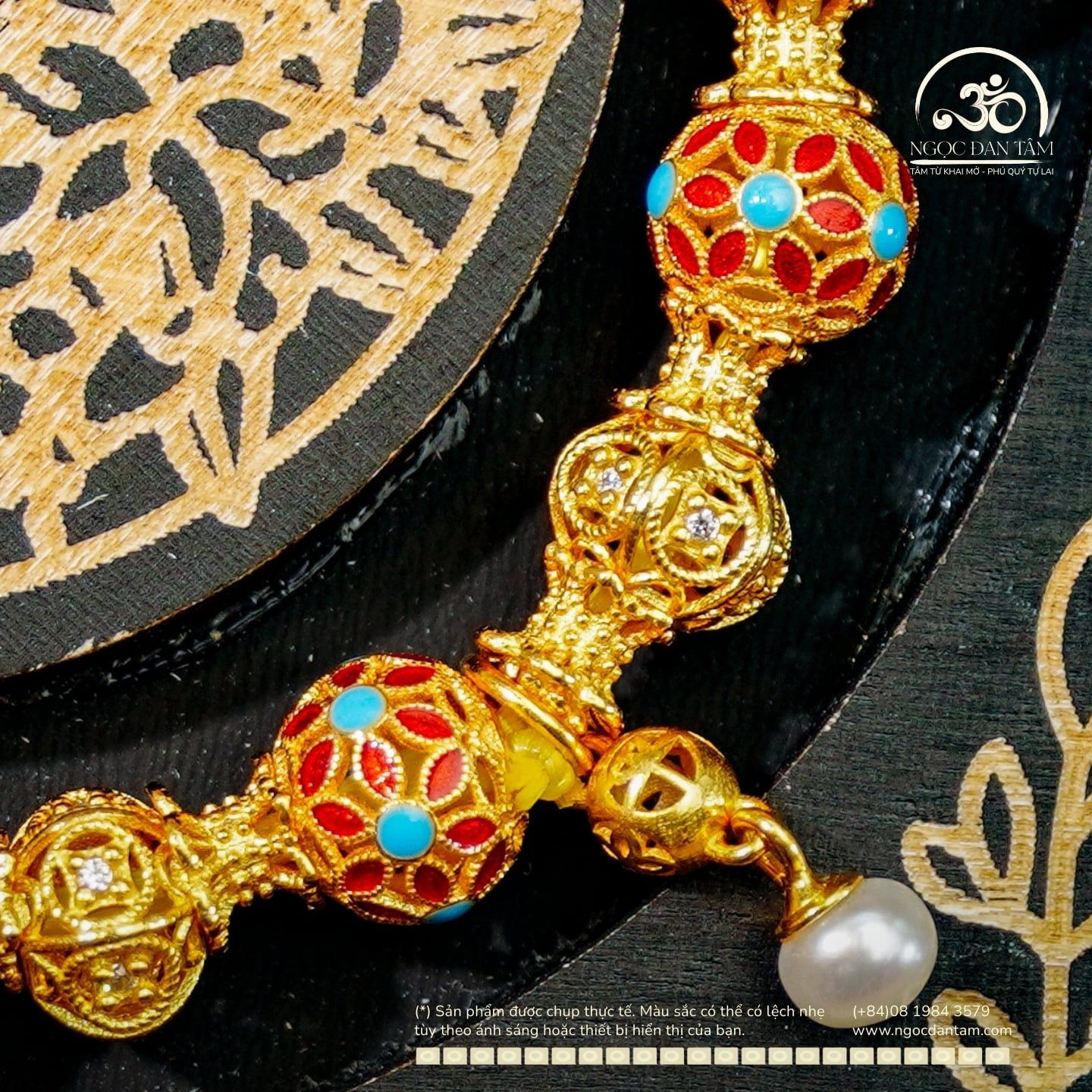  Lắc Tay Bạc Mạ Vàng Phú Quý Cát Tường 