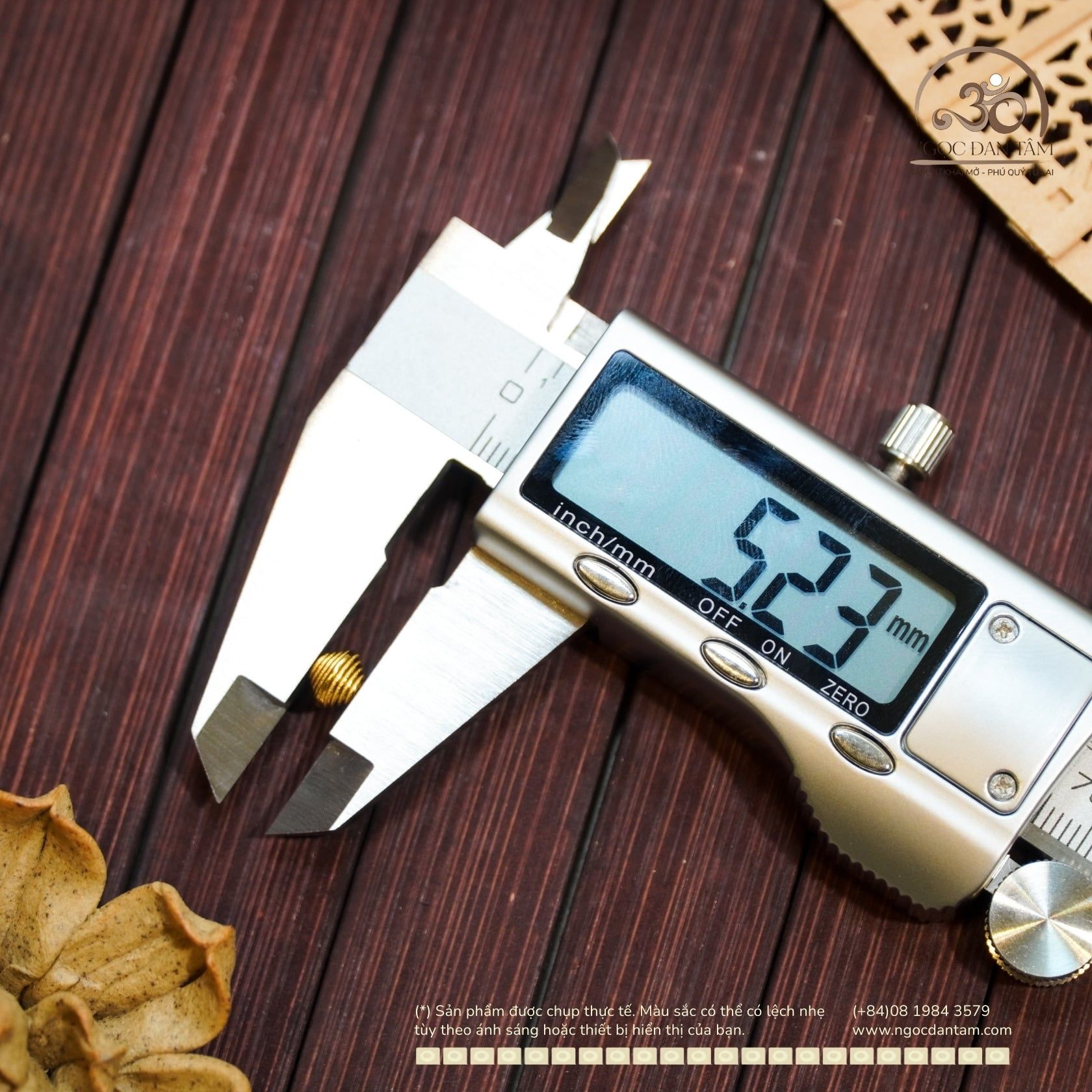  Charm Đệm 043 - Bạc 925 Mạ Vàng Cao Cấp 