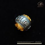  Charm Hạt Tròn Chú Omani 11,38mm - Bạc 925 Mạ Vàng Cao Cấp 