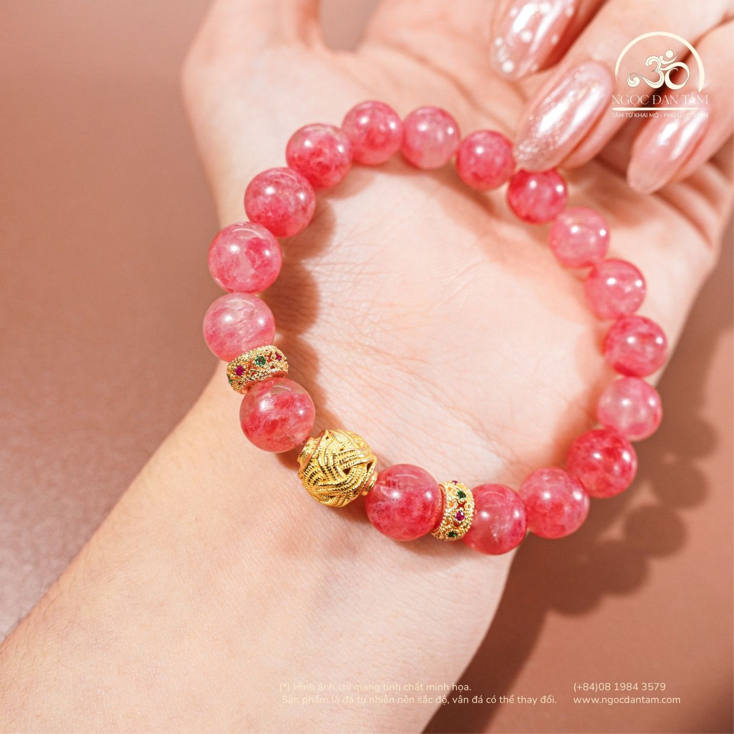  Vòng Tay Tường Vi Cát Tường 9mm 5A 