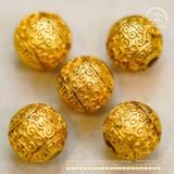  Charm Bi Tường Vân 9.74mm - Bạc Mạ Vàng Cao Cấp 