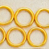  Charm Vòng Tròn 10mm - Bạc 925 Mạ Vàng 