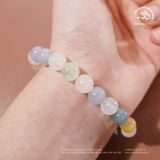  Vòng Tay Morganite 8mm - 10mm 6A 