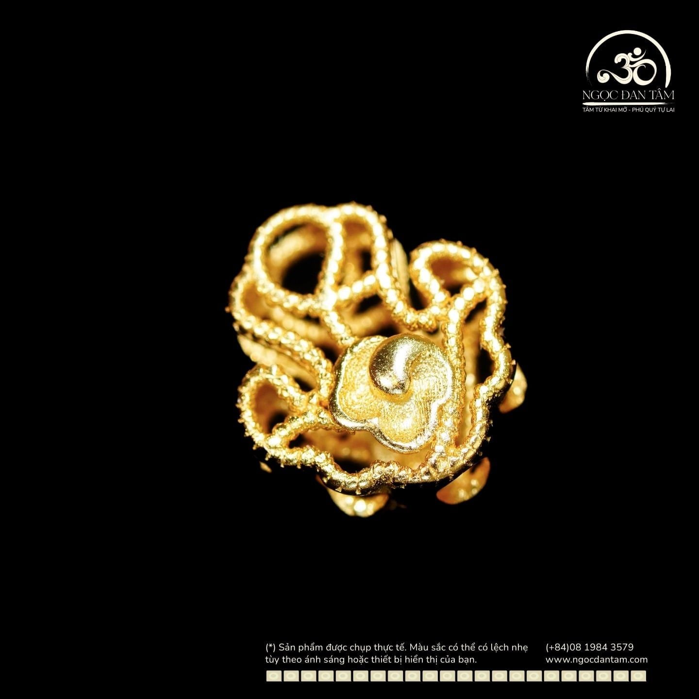  Charm Đuôi Cá 8mm - Bạc 925 Mạ Vàng Cao Cấp 