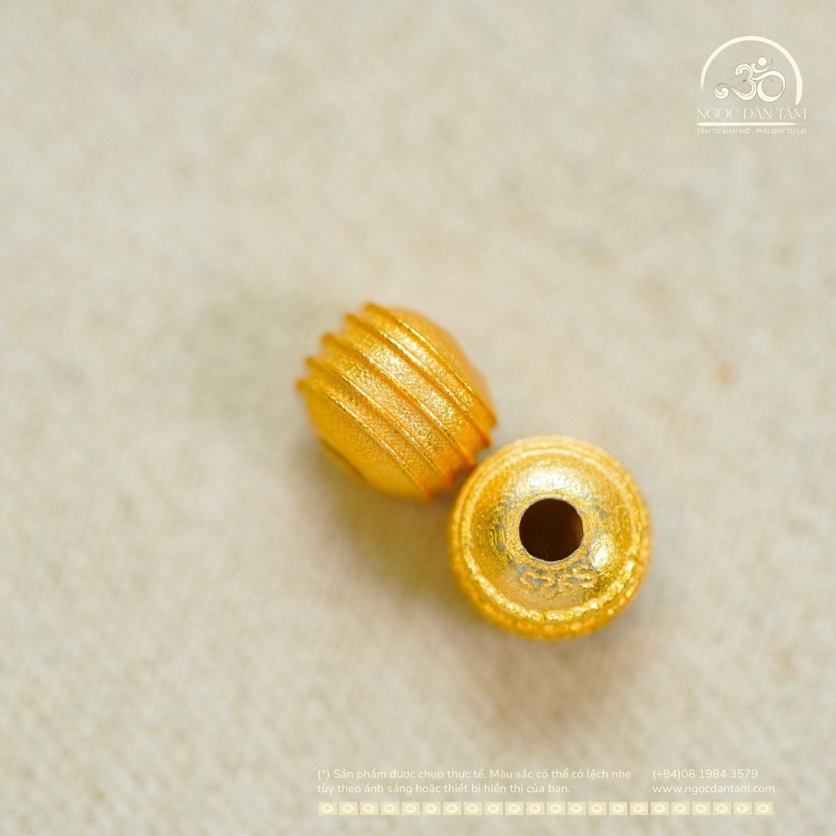  Charm 5 Vòng Nhỏ 4,65mm - Bạc 925 Mạ Vàng Cao Cấp 