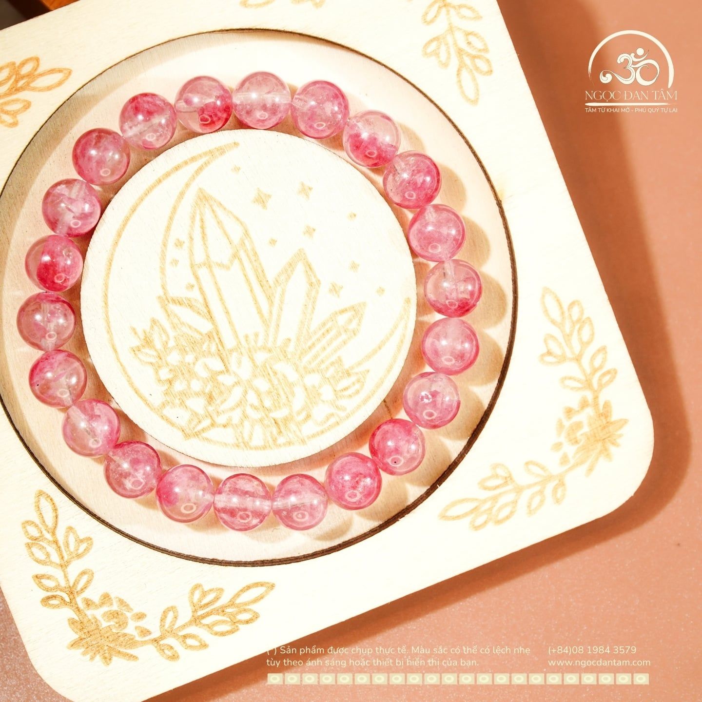  Vòng Tay Tường Vi 8mm 5A 