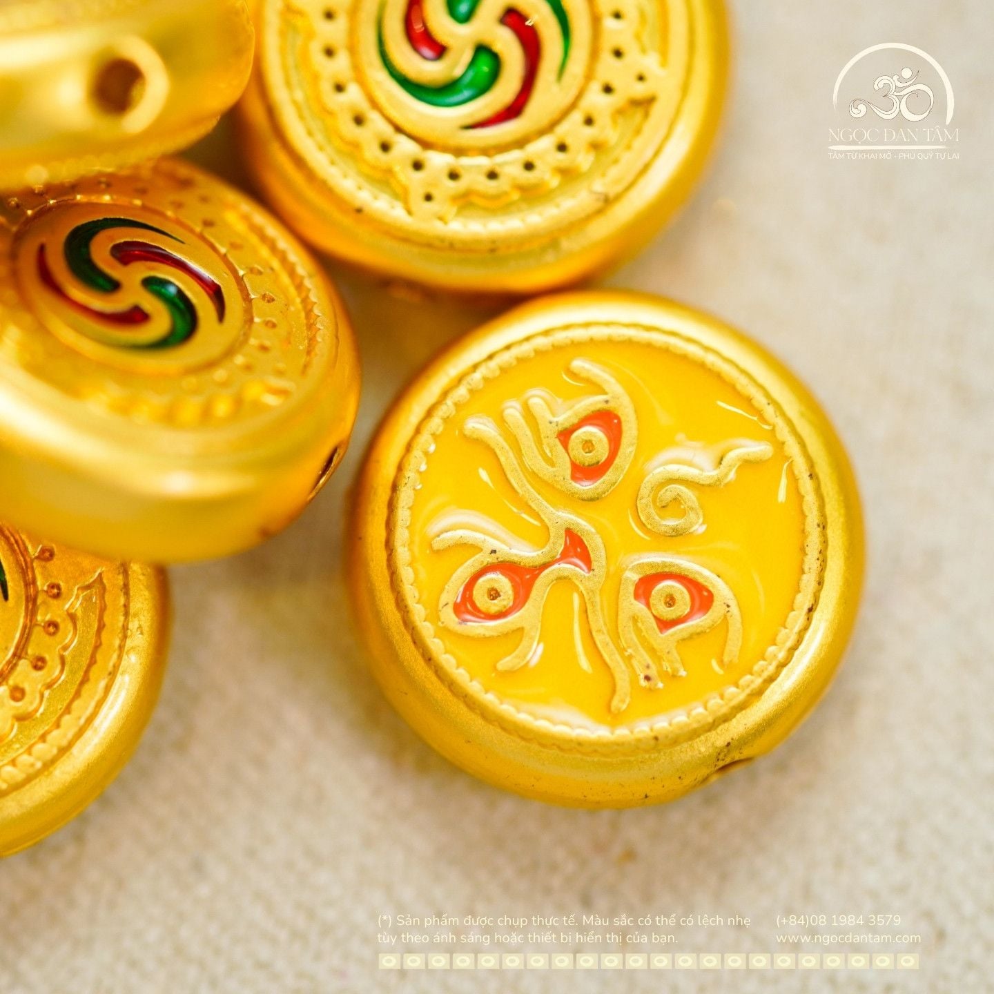  Charm Tụ Bảo  - Kim Loại Mạ Vàng Cao Cấp 