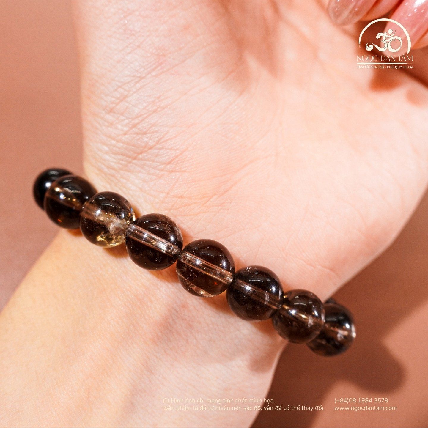  Vòng Tay Thạch anh Khói 10mm 2A 