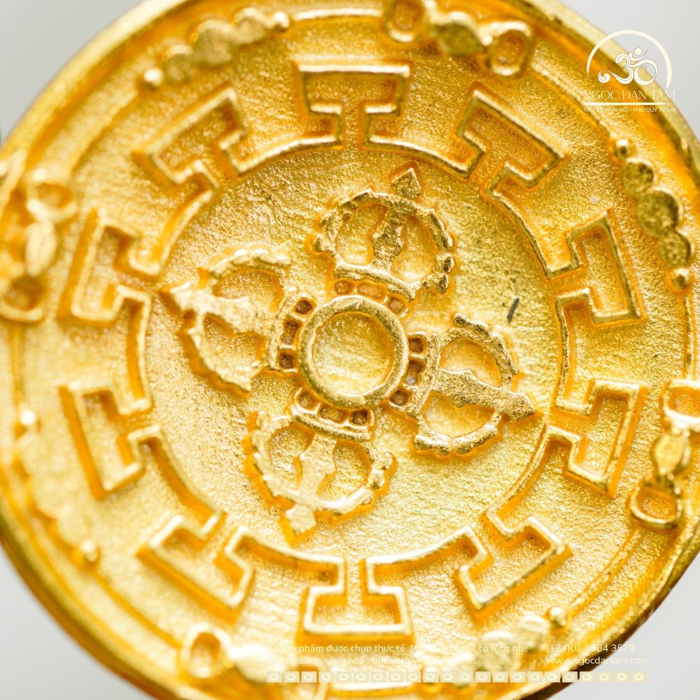  MDC Chùy Kim Cang Thập Tự Lớn 23,59mm - Bạc 925 Mạ Vàng Cao Cấp 