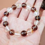  Vòng Tay Đá Thạch Anh Khói 10mm 2A Phối Đá Topaz 10mm 2A 