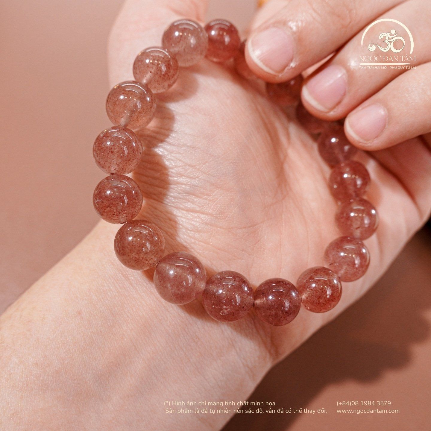  Vòng Tay Dâu Tây 10mm 2A 