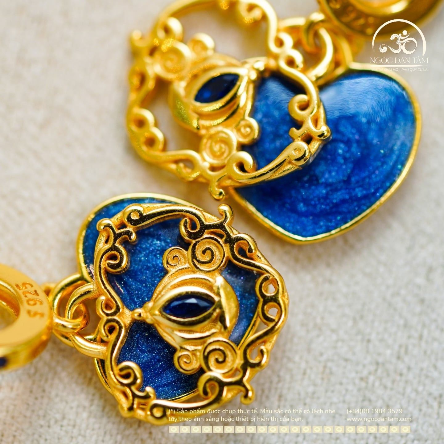  Mặt Treo Pandora Bạc 925 Mạ Vàng Cao Cấp 