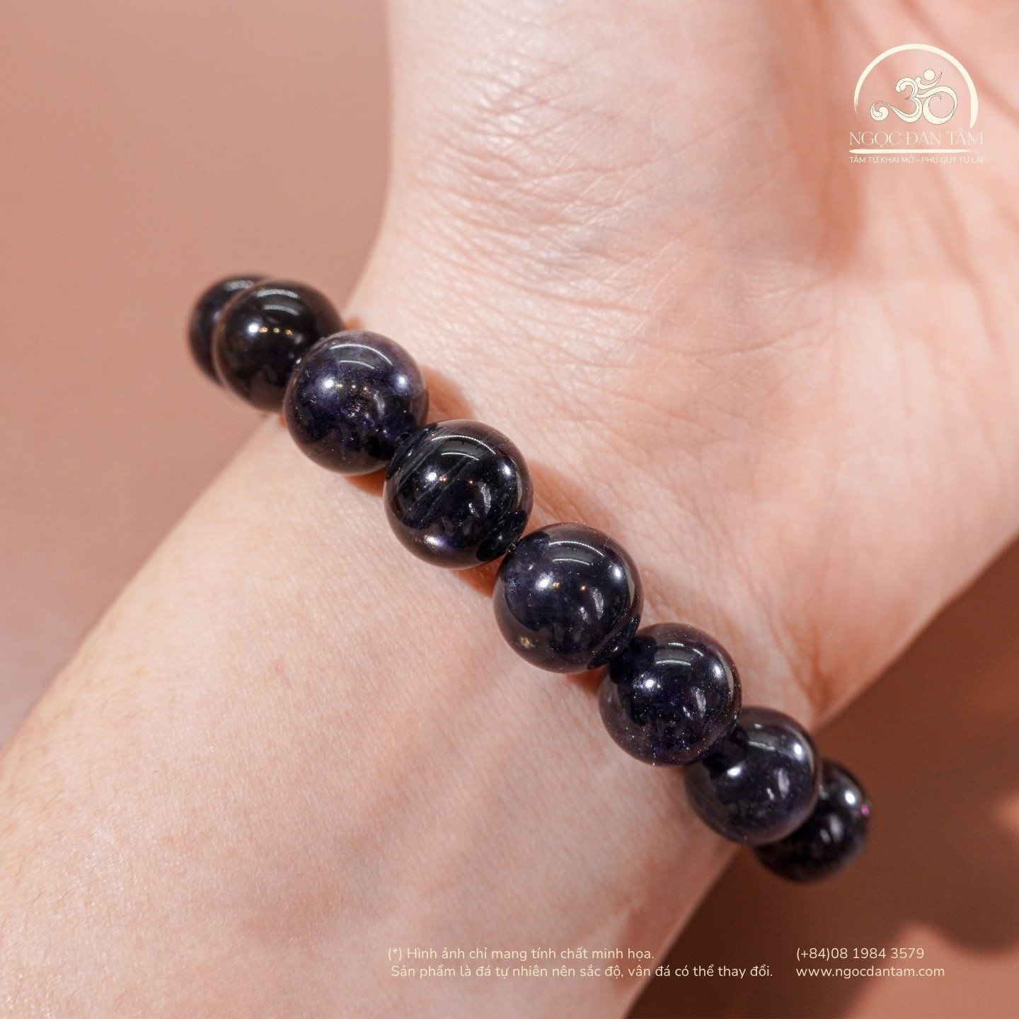  Vòng Tay iolite 10mm 2A 