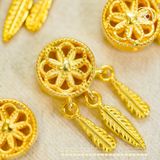  Charm Dream Catcher 11mm - Bạc 925 Mạ Vàng Cao Cấp 