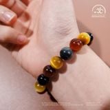 Vòng Tay Mắt Hổ Tam Tài 10mm 5A 