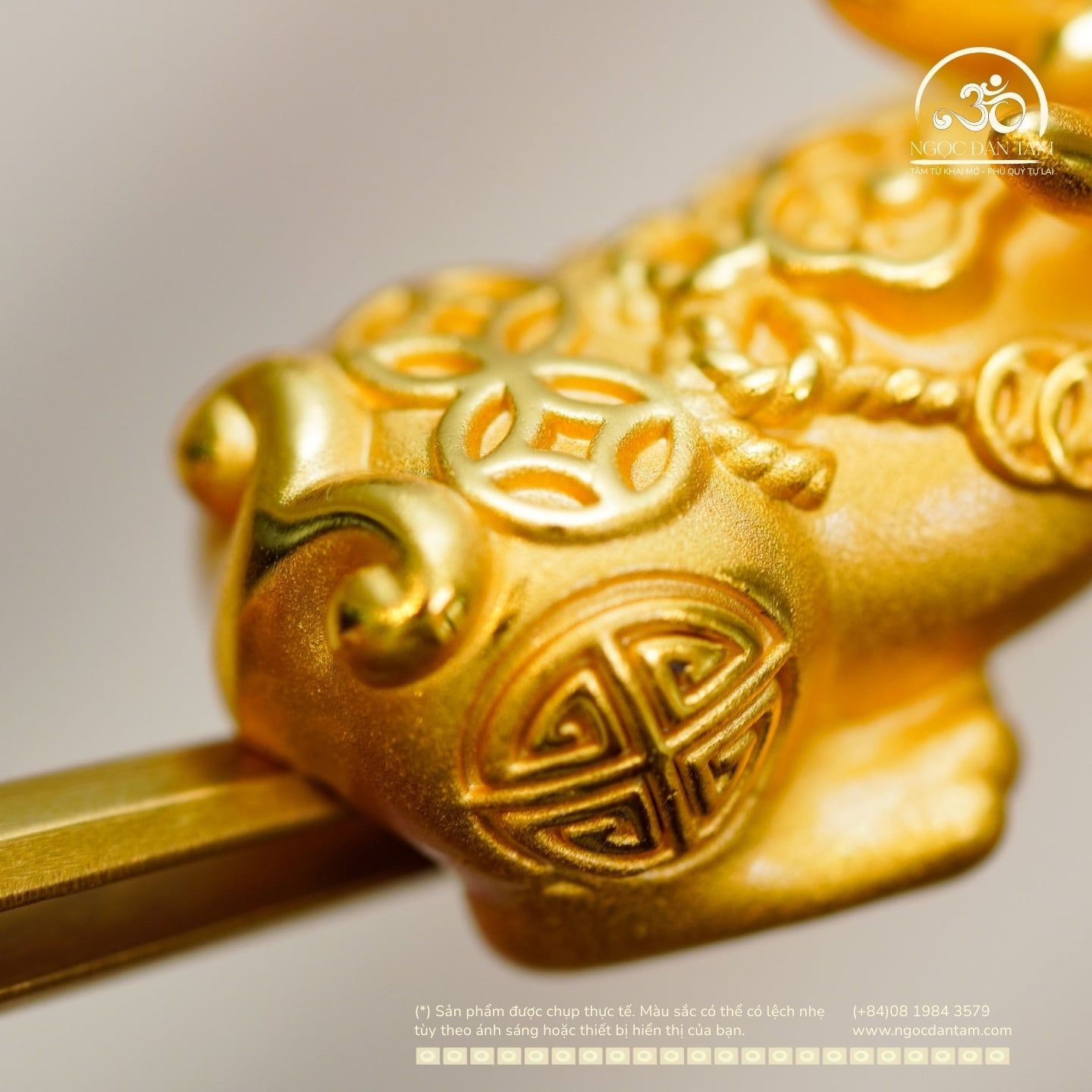  Tỳ Hưu 112 38,78mm - Đồng Thau Mạ Vàng 999 Cao Cấp 