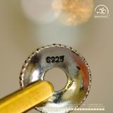  Charm Đệm Chữ Vạn Lớn 10mm - Bạc 925 Cao Cấp 