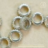  Charm Tròn Bạc 7mm - Bạc 925 Cao Cấp 