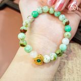  Vòng Tay Đá Cẩm Thạch Úc Phối Charm Hồ Lô 8mm 2A 
