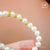  Vòng Tay Ngọc Trai 8mm Phối Charm 