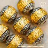  Charm Tường Vân Đầu Hoa 10.56mm - Bạc 925 Mạ Vàng Cao Cấp 