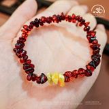  Vòng Tay Ngọc Phách An Xuân 5gram (Huyết Phách Phối Mật Lạp) 