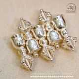  Charm Chuông Kim Cang Bạc Trắng 925 