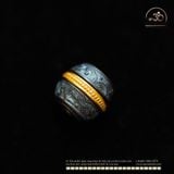  Charm Hamburger Nhỏ 9,54mm - Bạc 925 Mạ Vàng Cao Cấp 