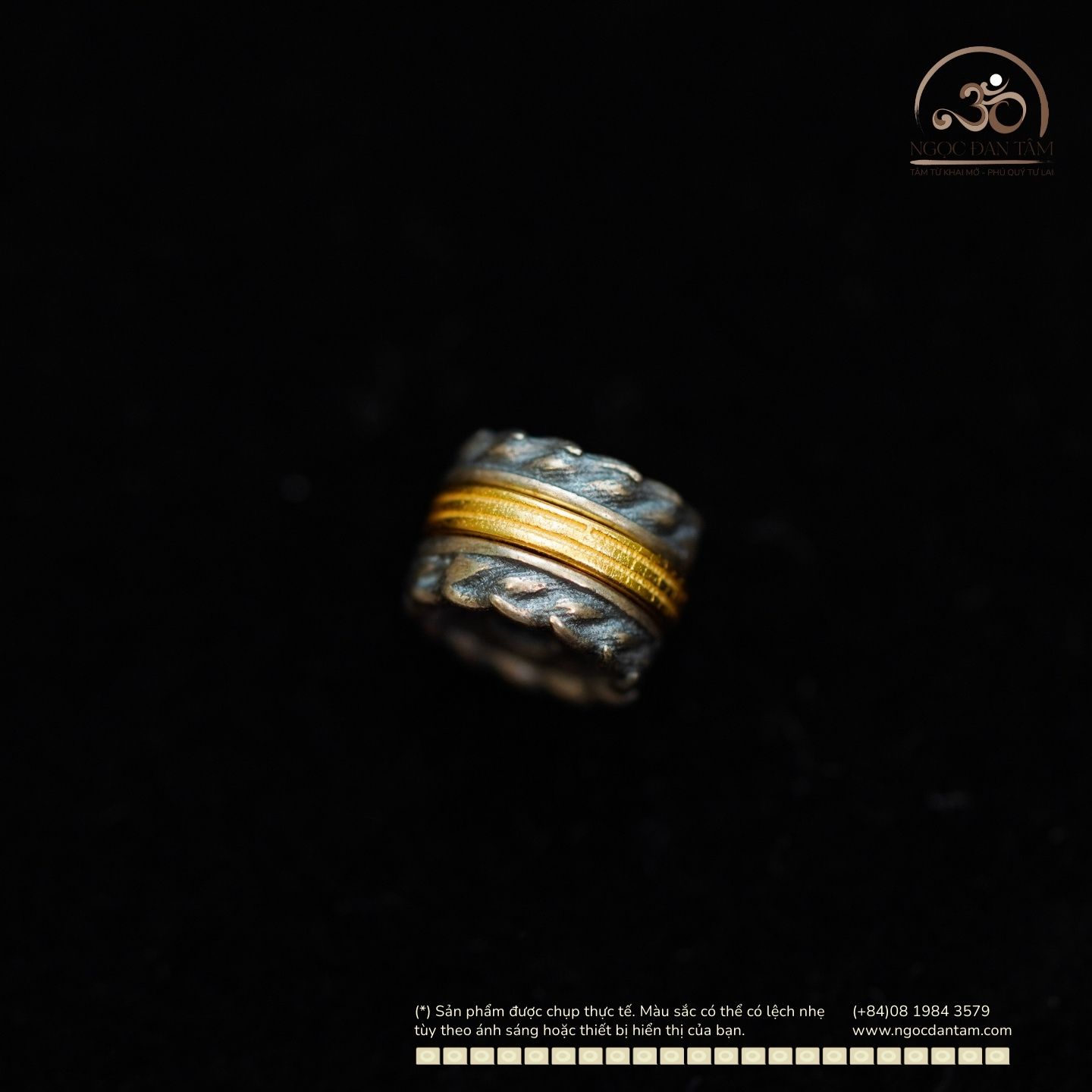  Charm Lông Vũ 8.03mm - Bạc 925 Mạ Vàng Cao 