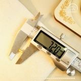  Charm Bánh Răng Hình Khối 7mm - Bạc 925 Mạ Vàng Cao Cấp 