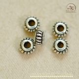  Charm Bánh Xe Bạc 5,22mm - Charm Bạc Cao Cấp 
