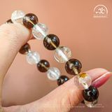  Vòng Tay Đá Thạch Anh Khói 10mm 2A Phối Đá Topaz 10mm 2A 