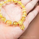  Vòng Tay Thạch Anh Tóc Vàng 10mm 5A Phối Charm Dream Catcher 