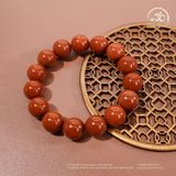  Vòng Tay Ngọc Bích Đỏ 12mm 5A 