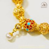  Lắc Tay Bạc Mạ Vàng Phú Quý Cát Tường 