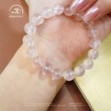  Vòng Tay Thạch Anh Hồng Sao 9mm 6A 