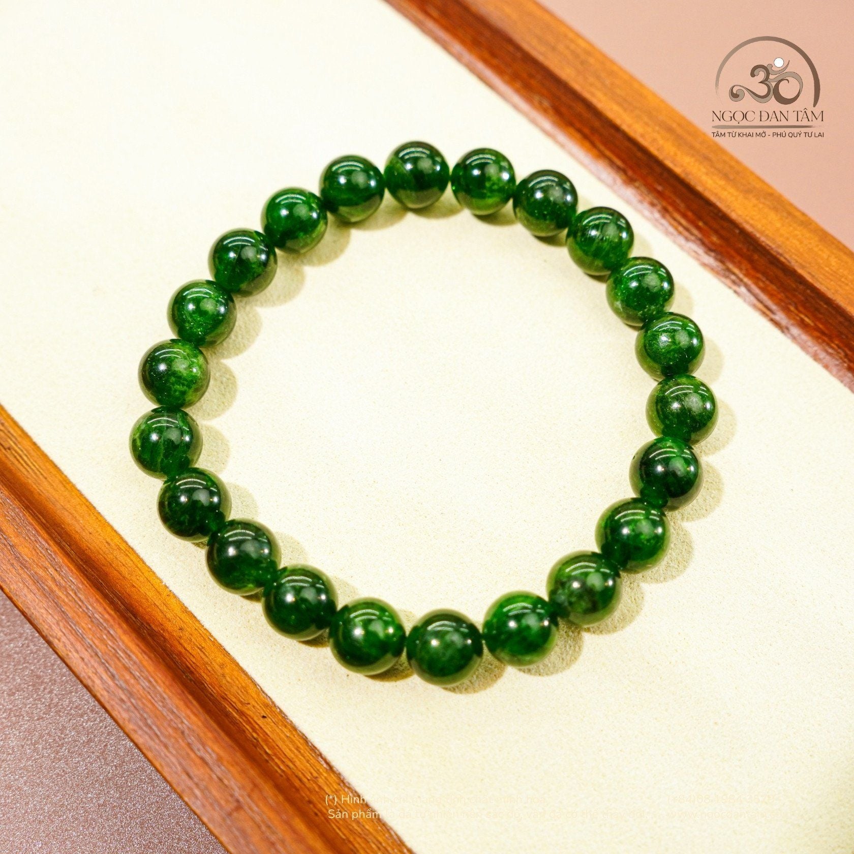  Vòng Tay Đá Diopside 8mm 5A 