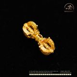  Charm Kim Cương Chử (Vajra) - Bạc 925 Mạ Vàng Cao Cấp 