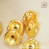  Charm Vàng Cánh Hoa 9.89mm - Bạc 925 Mạ Vàng Cao Cấp 