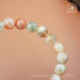  Vòng Tay Đá Mặt Trời Đa Sắc Phối 8mm Charm Mạ Vàng 