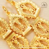  Mặt Dây Chuyền Kim Cang Tháp - Bạc 925 Mạ Vàng Cao Cấp 