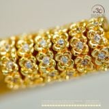  Charm Đệm Cỏ 4 Lá - Kim Loại Mạ Vàng 