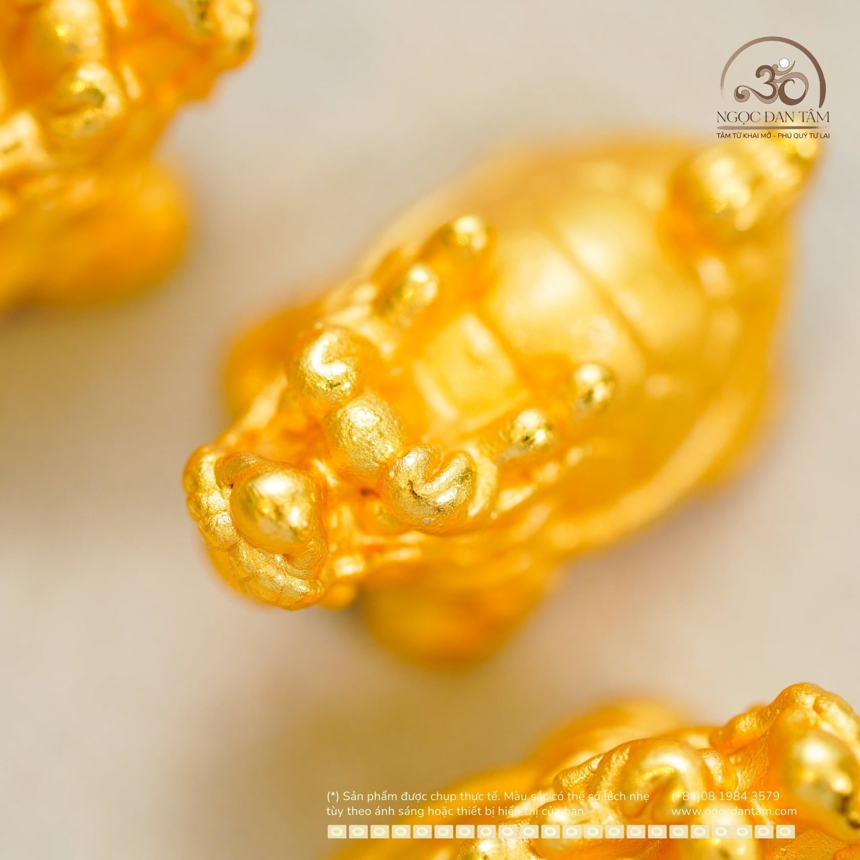  Charm Long Quy 19.19mm - Bạc 925 Mạ Vàng Cao Cấp 