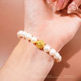 Vòng Tay Ngọc Trai 8mm Phối Charm Cát Tường 