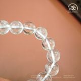  Vòng Tay Đá Thạch Anh Trắng 2A - 10mm  Phối Charm 