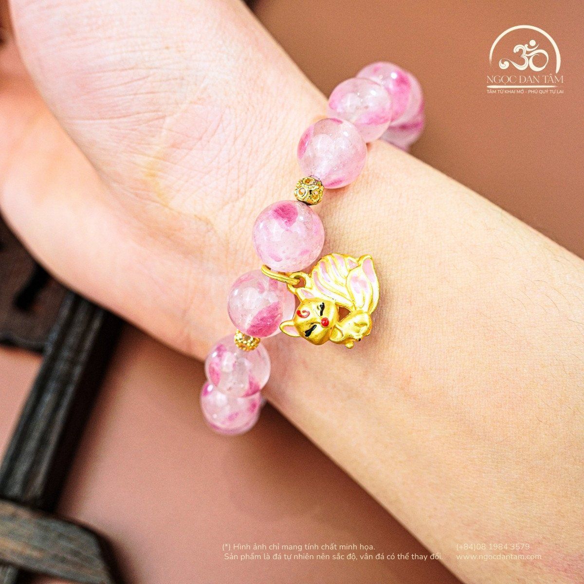  Vòng Tay Tường Vi Nguyệt Hoa 8mm - 10mm 5A 