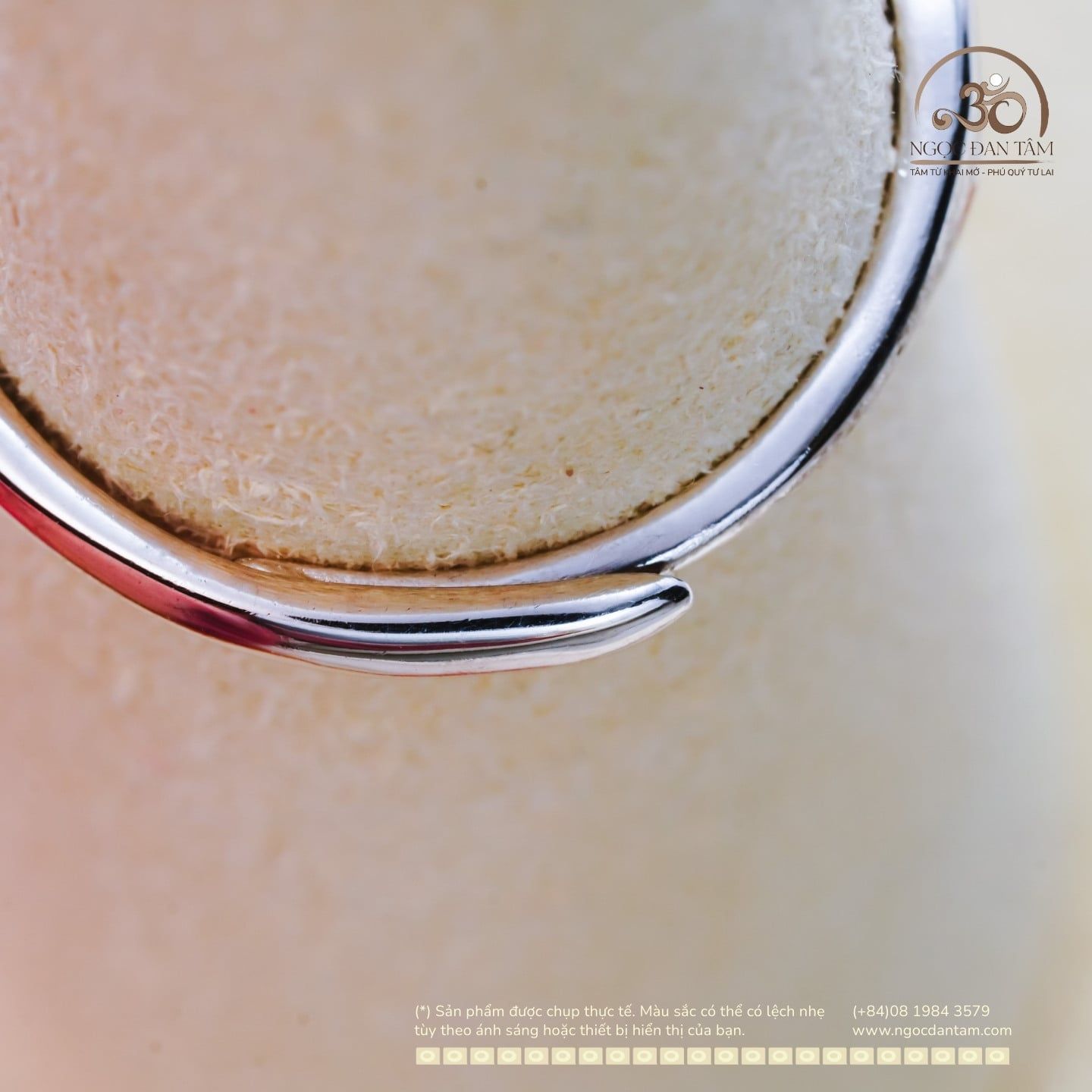  Nhẫn Bạc 925 Đính Đá Sapphire 3mm 