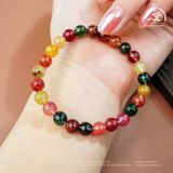  Vòng Tay Thạch Anh Tóc Hỗn Hợp 7mm 