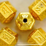  Charm Lục Giác Chú Om 10.44mm - Kim Loại Mạ Vàng Cao Cấp 